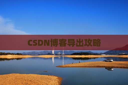 CSDN博客导出攻略